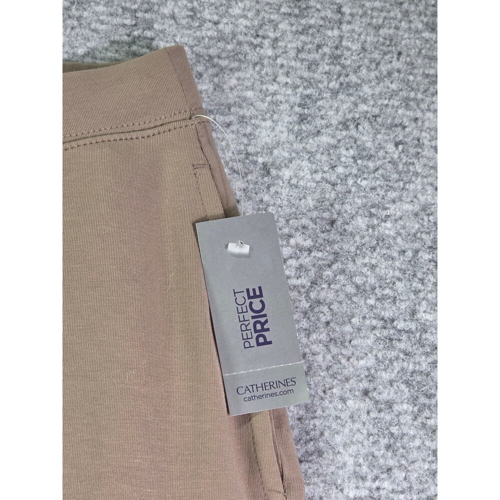 Catherines Suprema Collection Pants Womens 4X 30/32 Tan Pull On Stretch Pockets - Picture 13 of 14